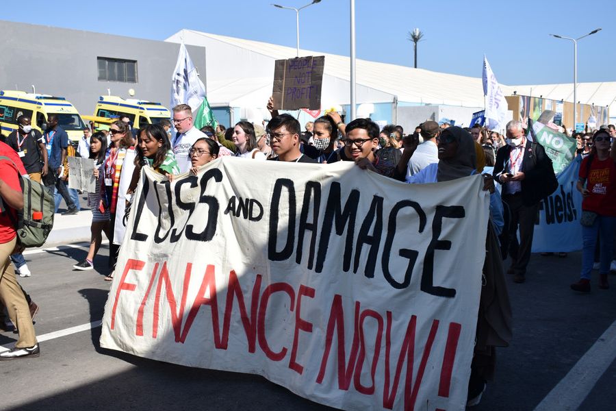 Demonstration bei COP27 / CIDSE